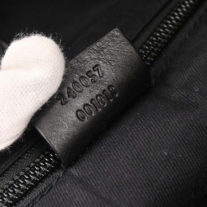 Gucci Black Canvas Tote 2way Shoulder Handbag