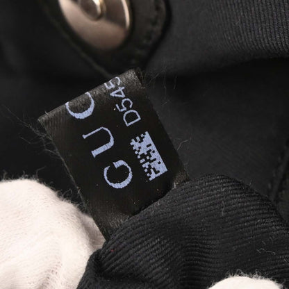 Gucci Black Canvas Tote 2way Shoulder Handbag