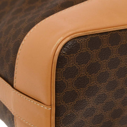 Celine Brown Macadam Bucket Shoulder Bag