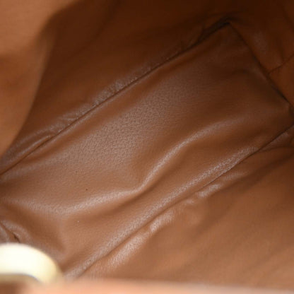 Celine Brown Macadam Bucket Shoulder Bag