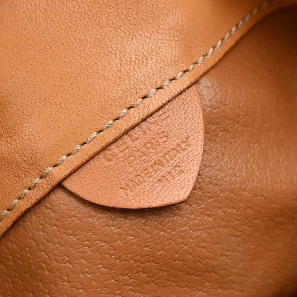Celine Brown Macadam Bucket Shoulder Bag