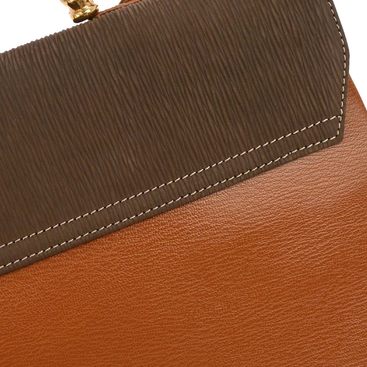 Loewe Brown Leather Velasquez 2way Shoulder Handbag