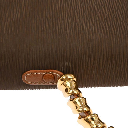 Loewe Brown Leather Velasquez 2way Shoulder Handbag