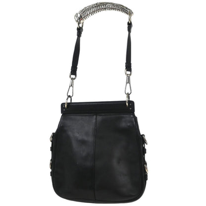 Yves Saint Laurent Rive Gauche Black Leather Shoulder Bag