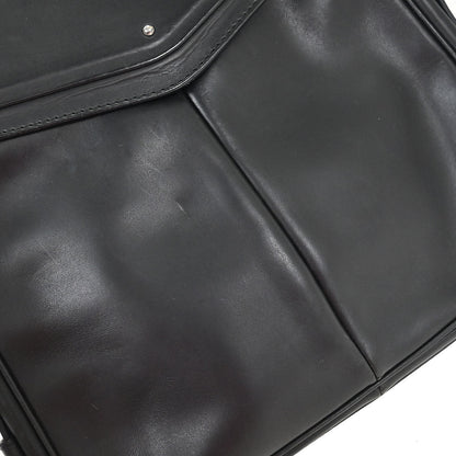 Yves Saint Laurent Rive Gauche Black Leather Shoulder Bag