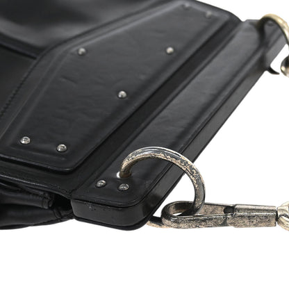 Yves Saint Laurent Rive Gauche Black Leather Shoulder Bag