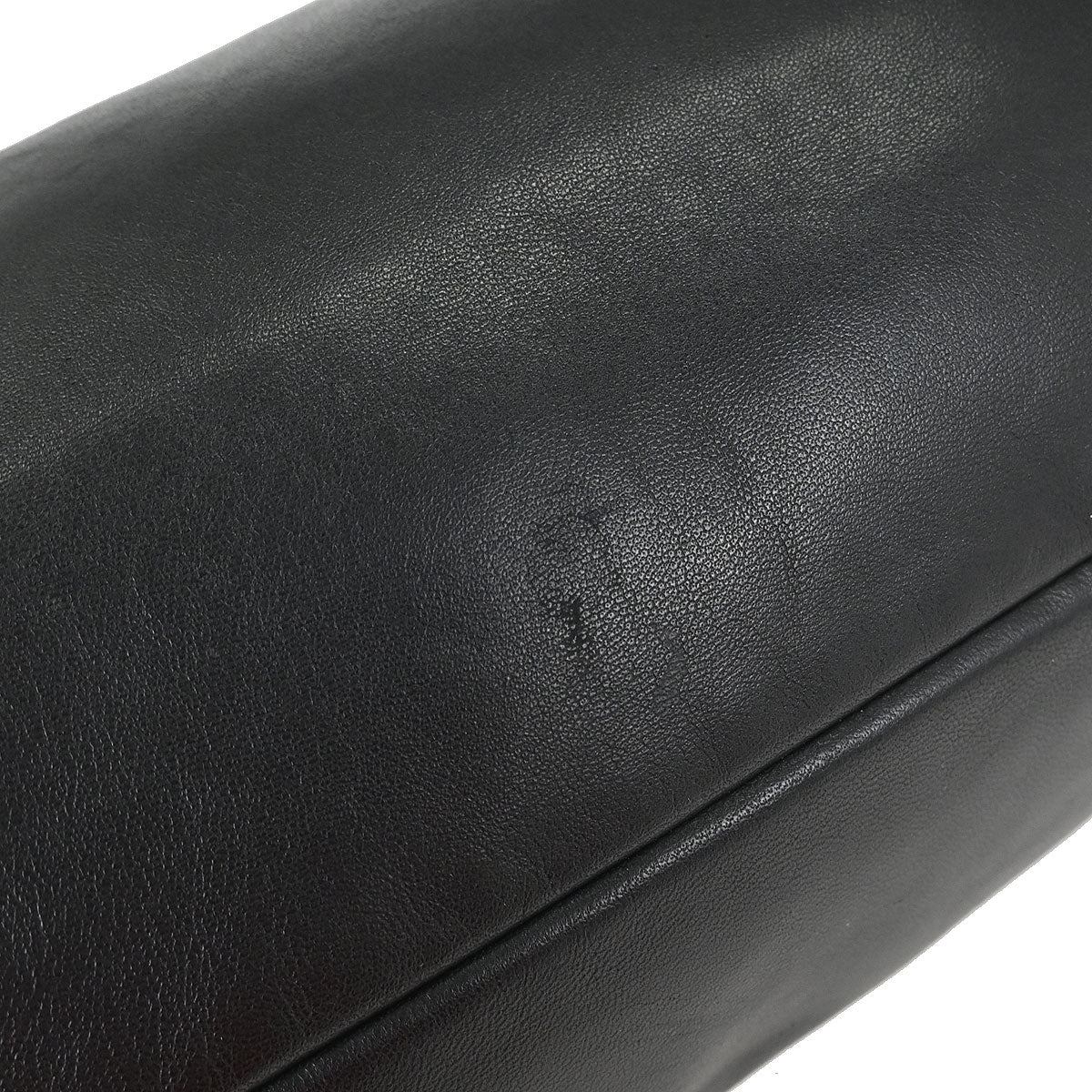 Loewe Black Leather Anagram Handbag