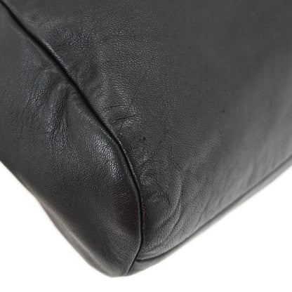 Loewe Black Leather Anagram Handbag