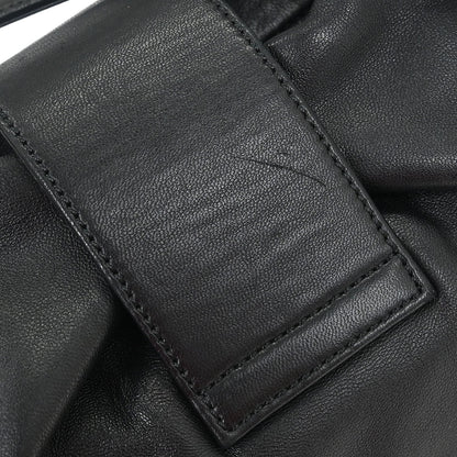 Loewe Black Leather Anagram Handbag