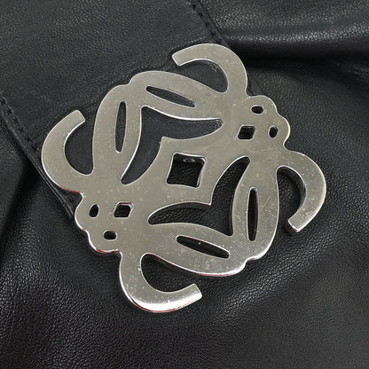 Loewe Black Leather Anagram Handbag