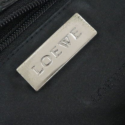 Loewe Black Leather Anagram Handbag