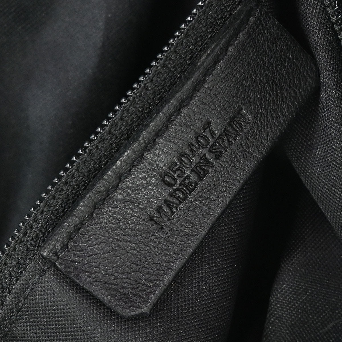 Loewe Black Leather Anagram Handbag