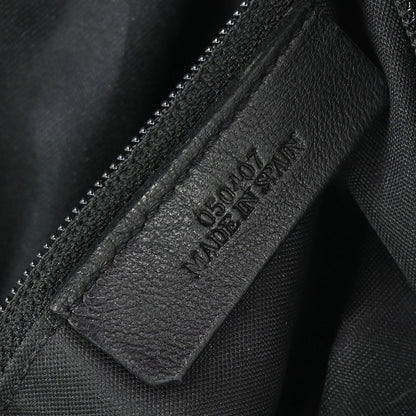 Loewe Black Leather Anagram Handbag