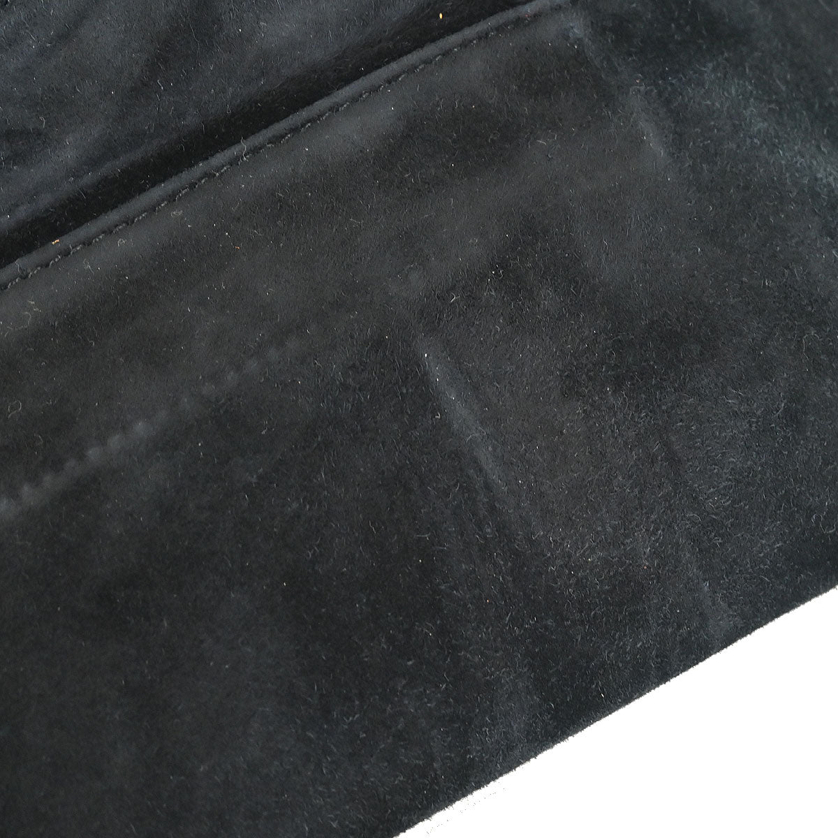 Loewe Black Suede Anagram Handbag