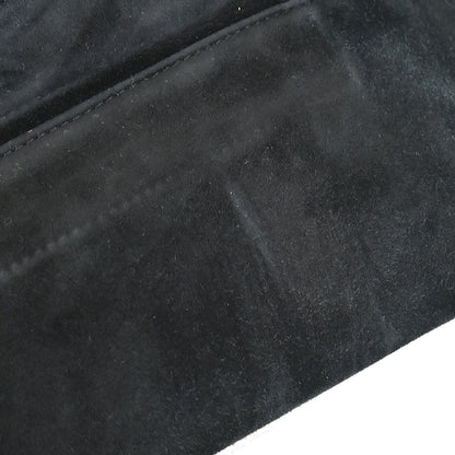 Loewe Black Suede Anagram Handbag