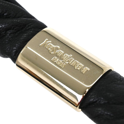 Yves Saint Laurent Black Leather Saint Tropez Hobo Bag