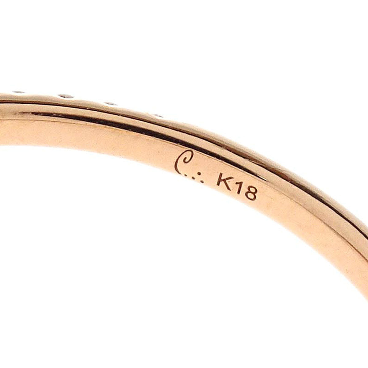 Ring 18K Garnet Diamond #51