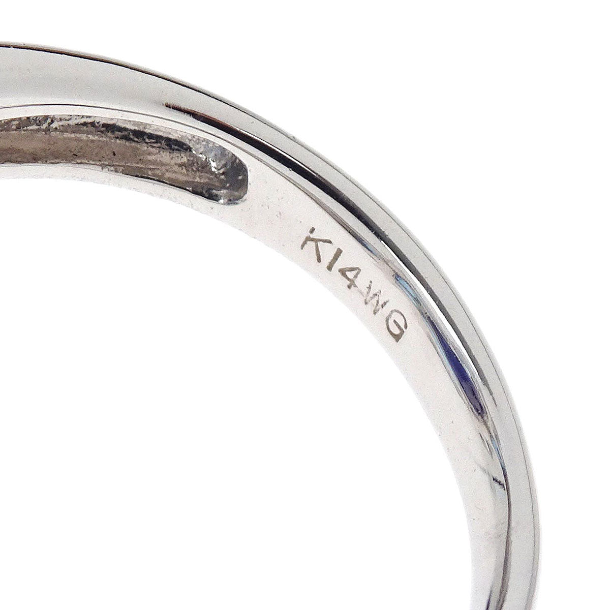 Ring 14KWG Silver Sapphire #52