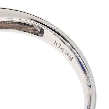 Ring 14KWG Silver Sapphire #52