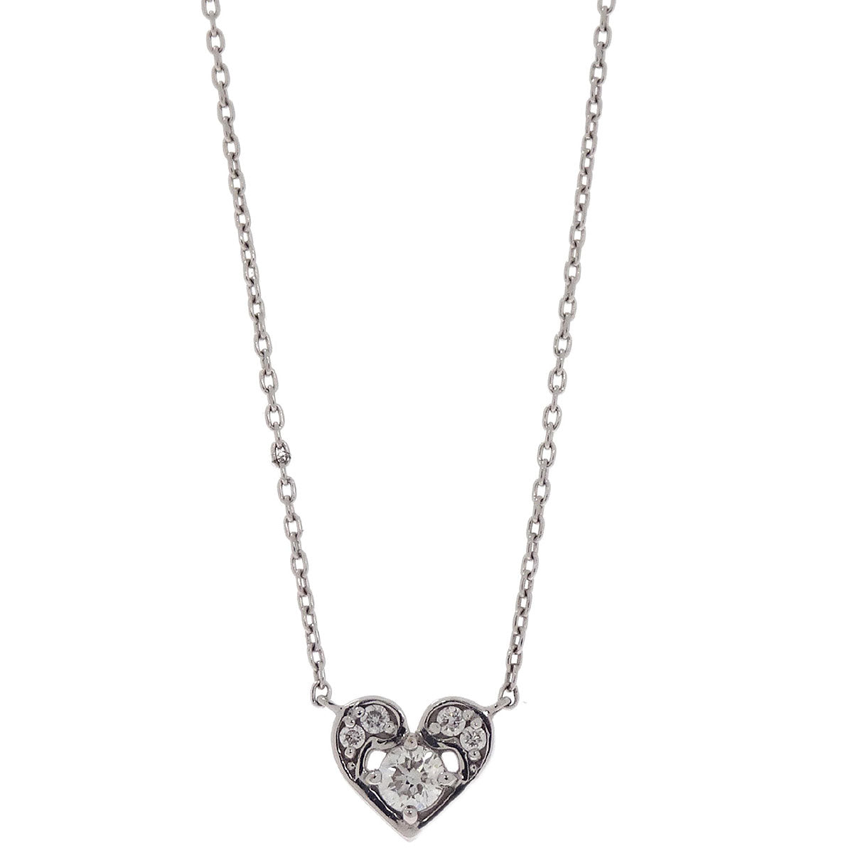 Pendant Necklace 18KWG Diamond