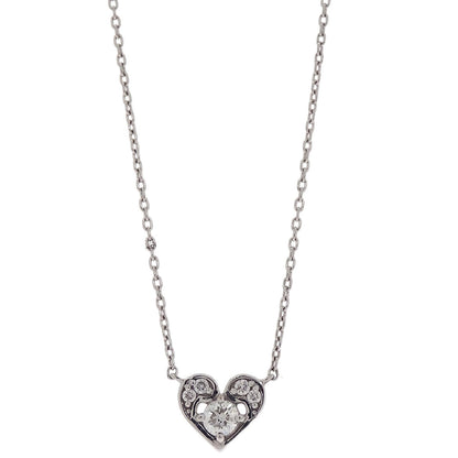 Pendant Necklace 18KWG Diamond