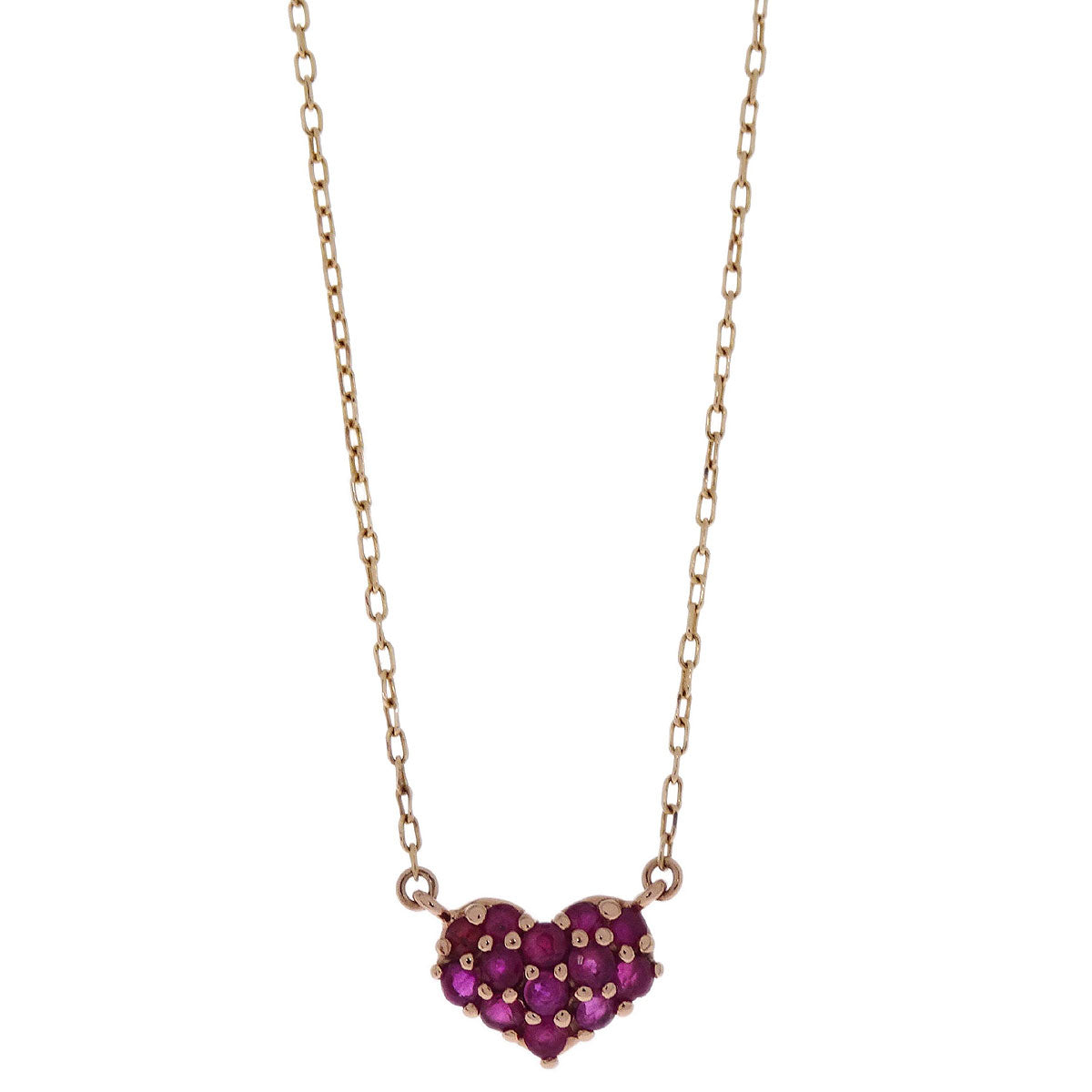 Pendant Necklace Ruby 10K Gold