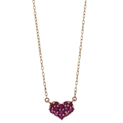 Pendant Necklace Ruby 10K Gold
