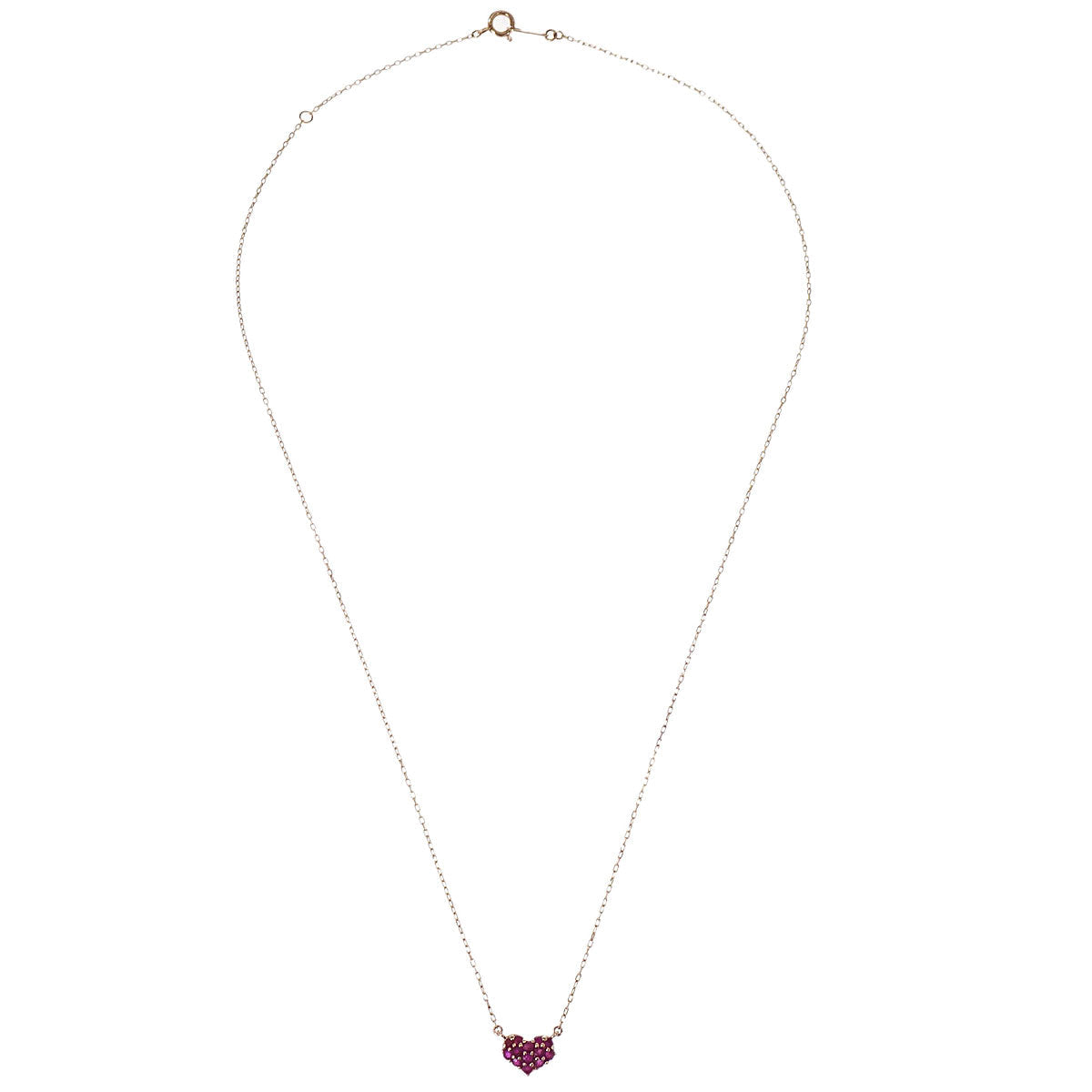 Pendant Necklace Ruby 10K Gold