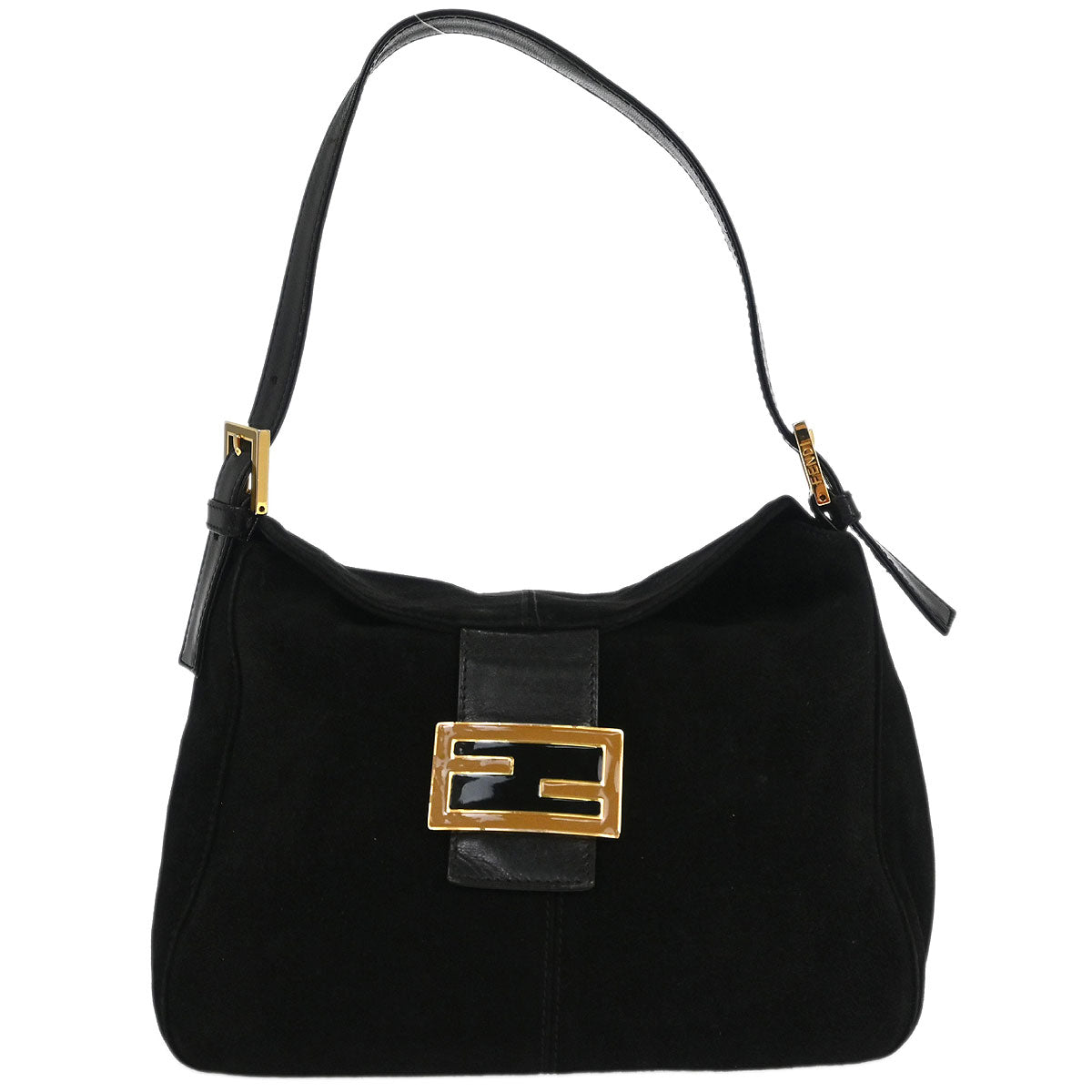 Fendi Black Suede Handbag