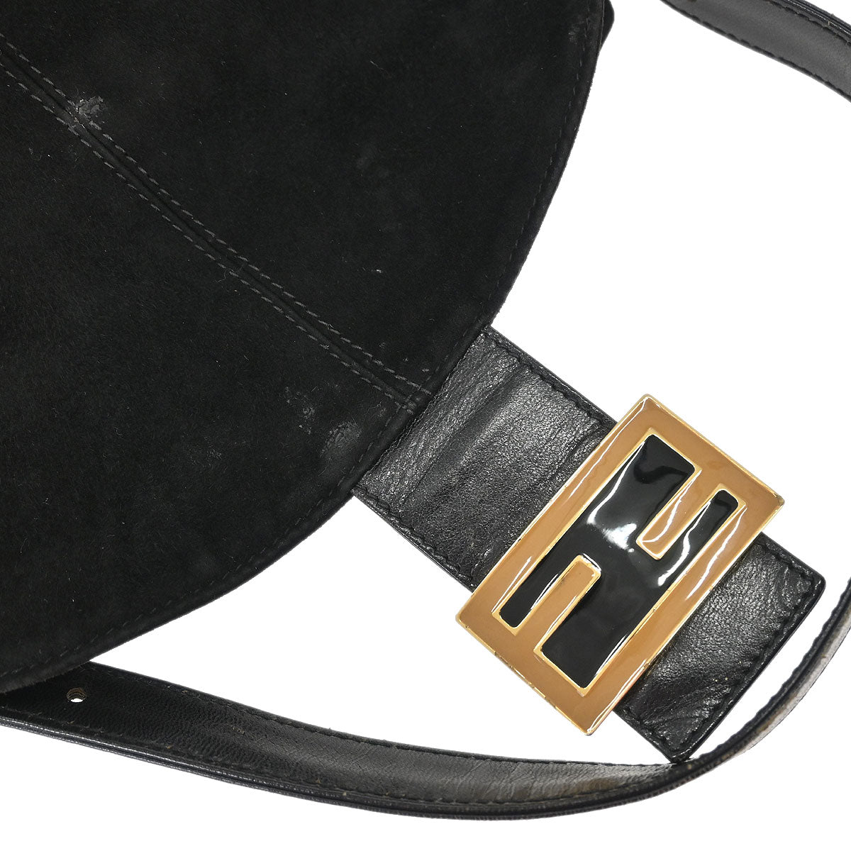 Fendi Black Suede Handbag