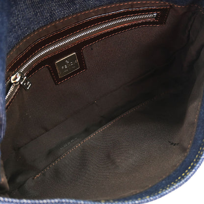Fendi Navy Denim Baguette Handbag
