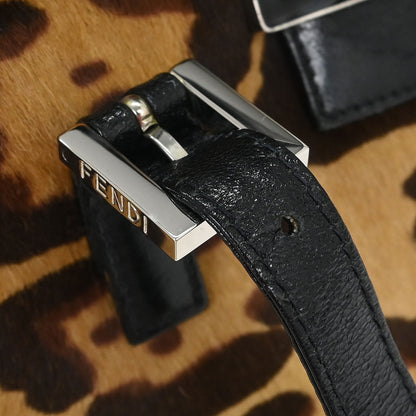 Fendi * Brown Pony Hair Leopard Print Handbag