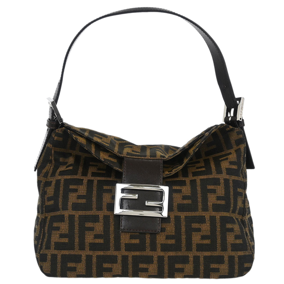 Fendi Brown Canvas Zucca Handbag