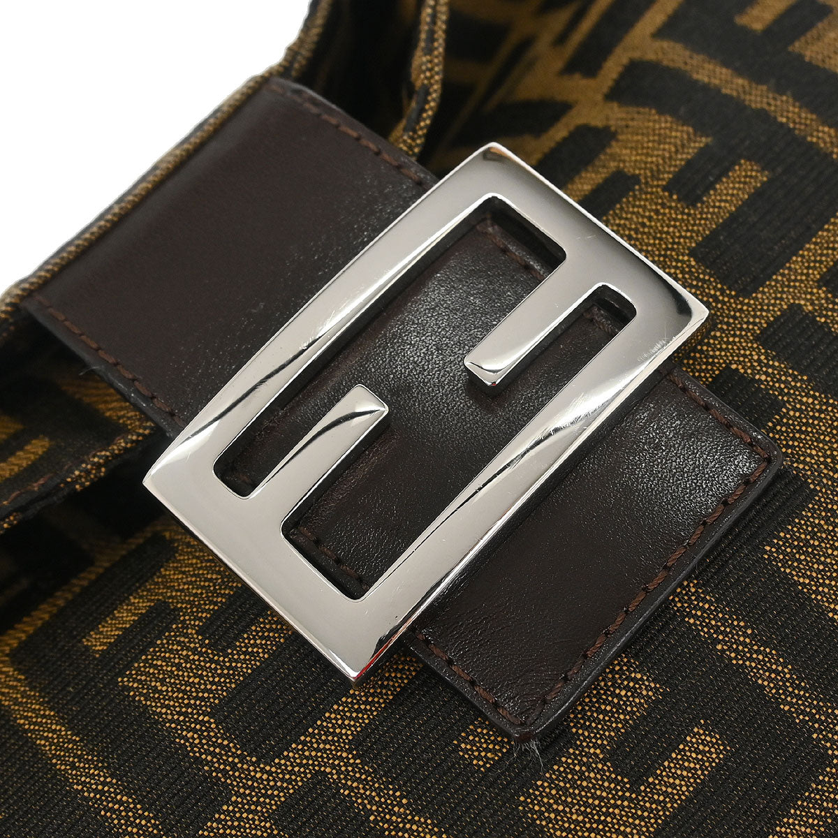 Fendi Brown Canvas Zucca Handbag