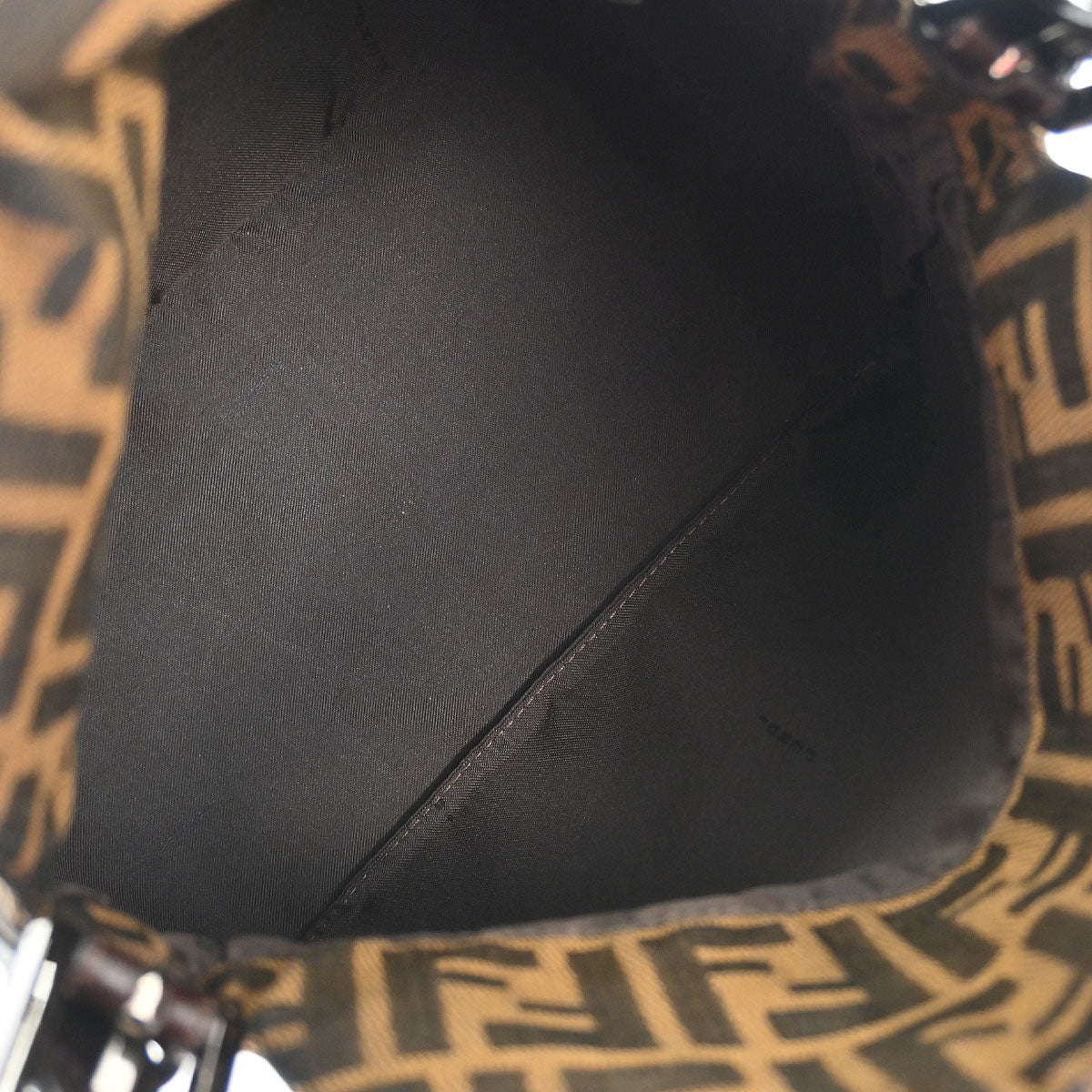 Fendi Brown Canvas Zucca Handbag