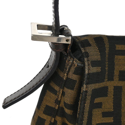 Fendi Brown Canvas Zucca Baguette Handbag