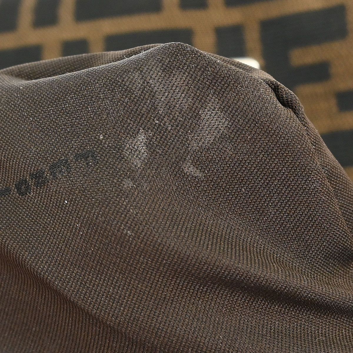 Fendi Brown Canvas Zucca Baguette Handbag