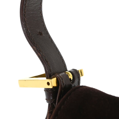 Fendi Brown Suede Baguette Handbag