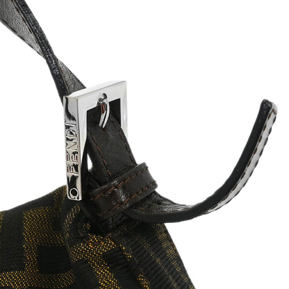 Fendi Brown Canvas Zucca Mamma Baguette Handbag