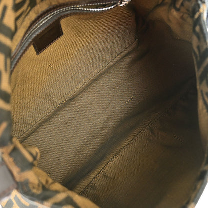 Fendi Brown Canvas Zucca Mamma Baguette Handbag