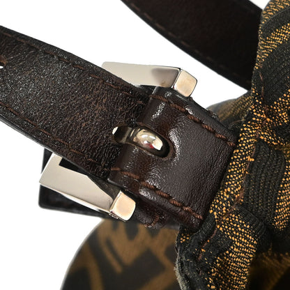 Fendi Brown Canvas Zucca Mamma Baguette Handbag