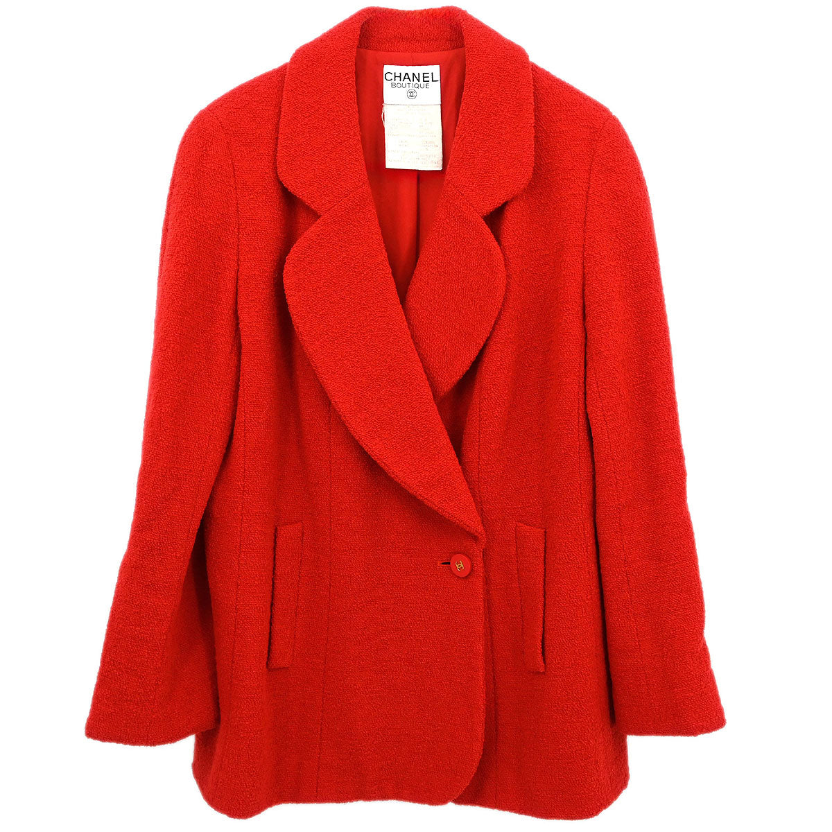 Chanel 1994 Double Breasted Jacket Red #44
