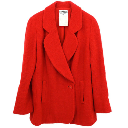 Chanel 1994 Double Breasted Jacket Red #44