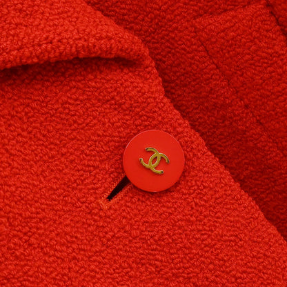 Chanel 1994 Double Breasted Jacket Red #44