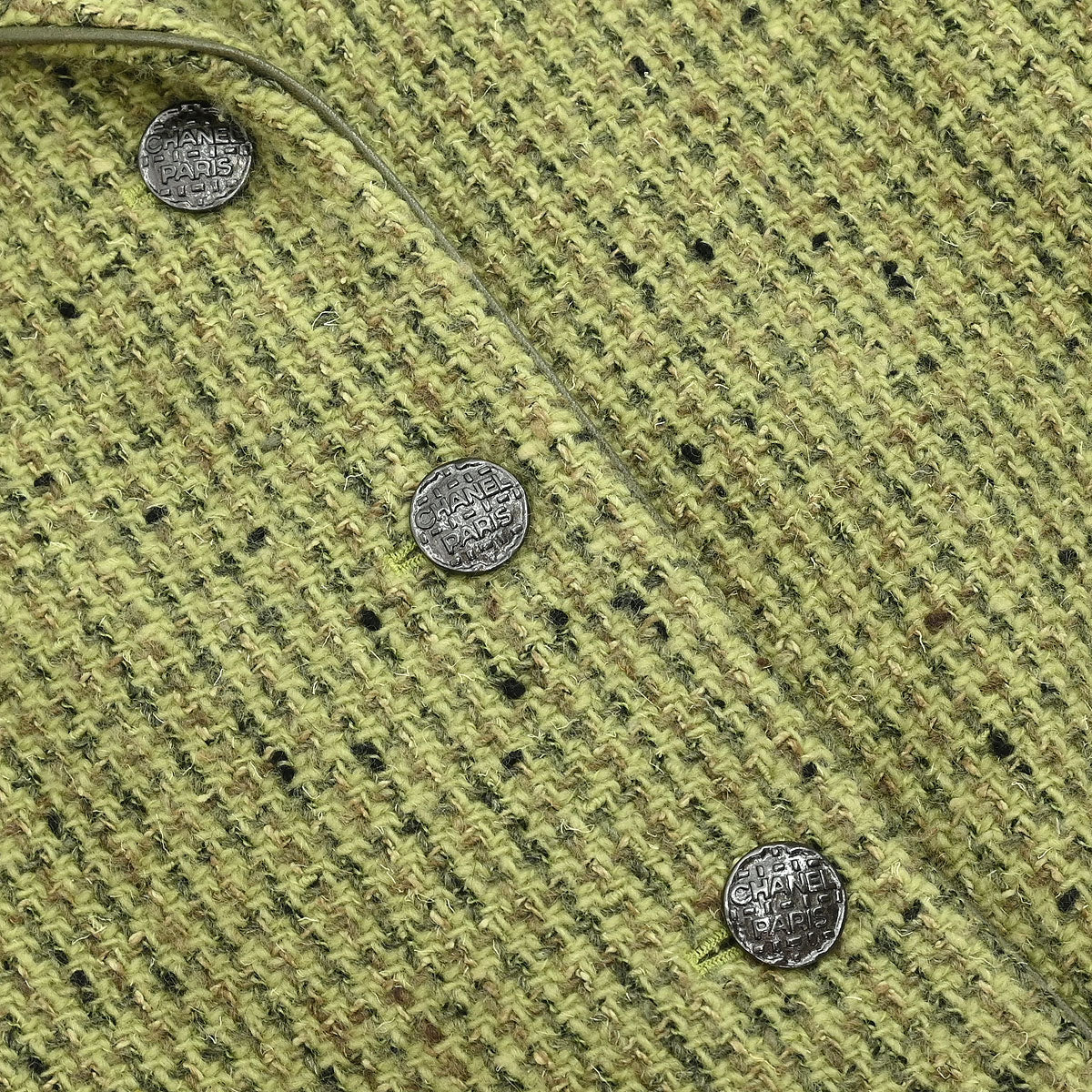 Chanel 1997 Single Breasted Jacket Green #38