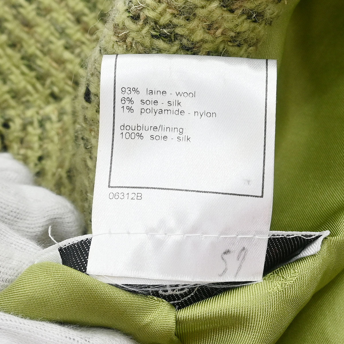 Chanel 1997 Single Breasted Jacket Green #38
