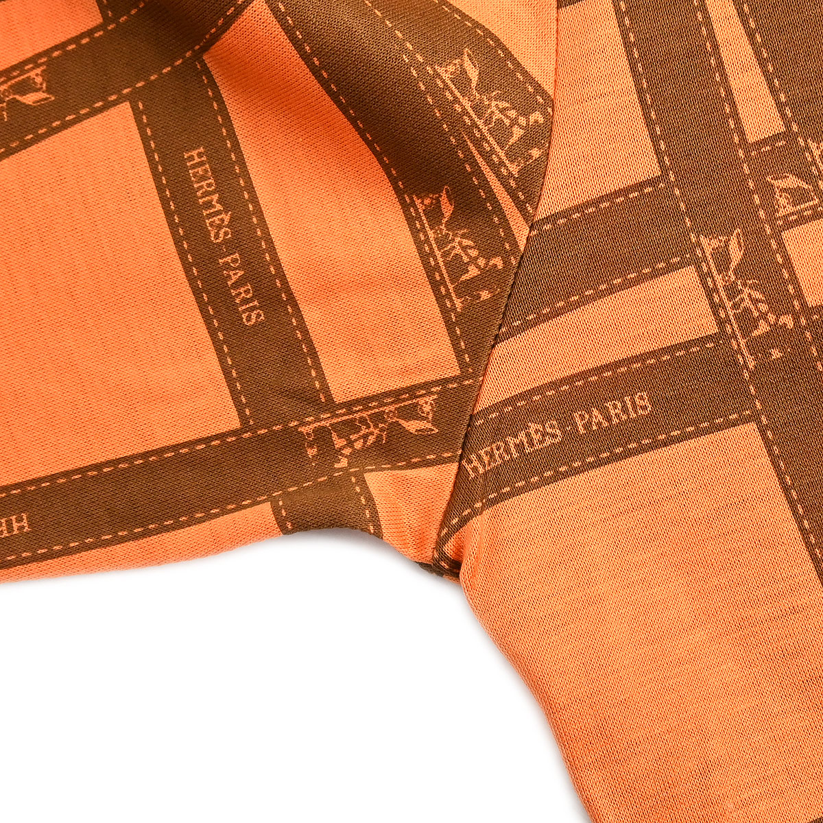 Hermes T-shirt Top Light Orange #M