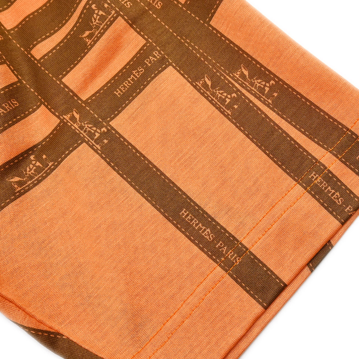 Hermes T-shirt Top Light Orange #M