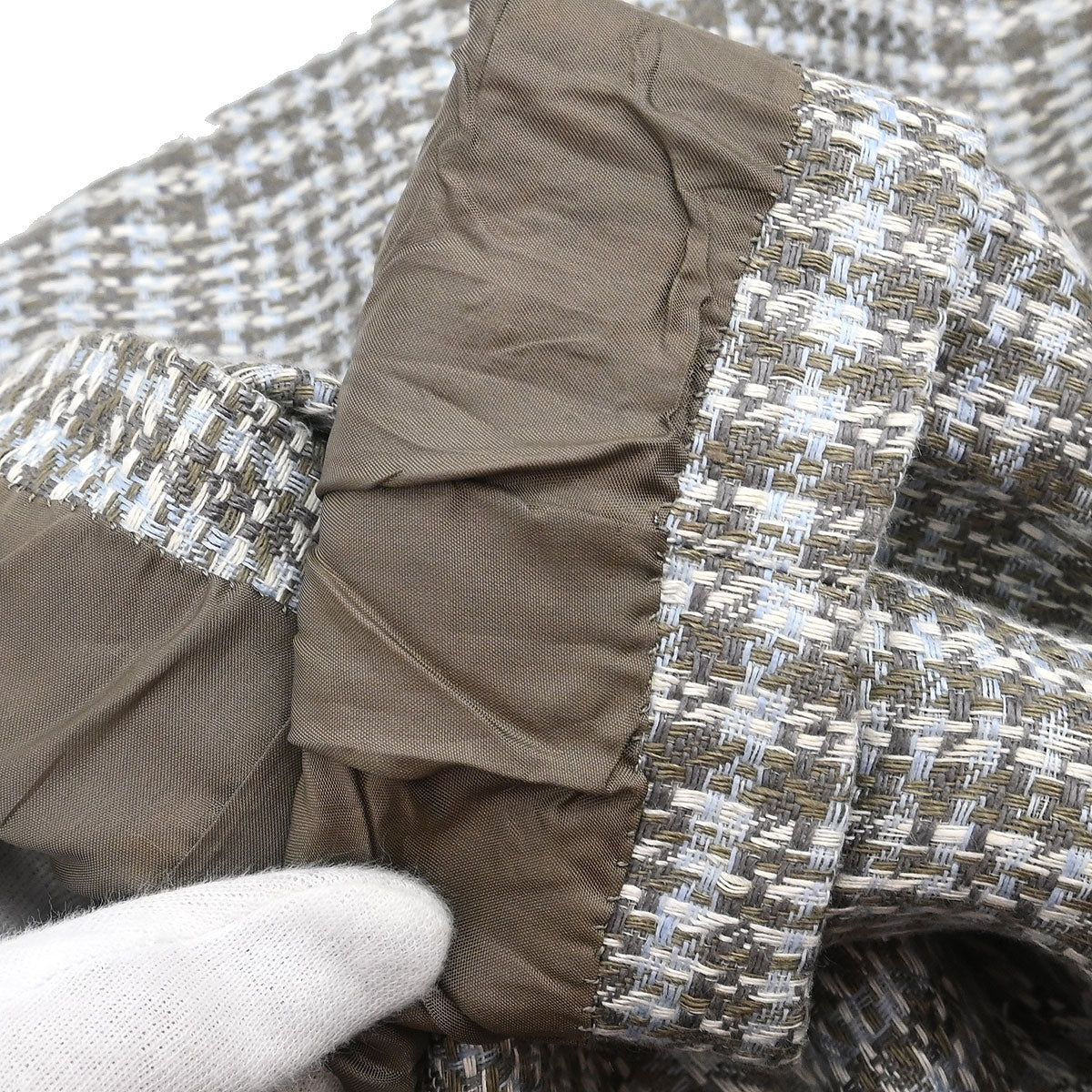 Celine Setup Suit Jacket Skirt Brown #44