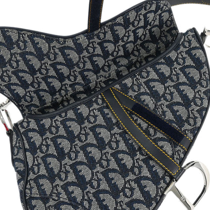 Christian Dior Navy Trotter Saddle Handbag